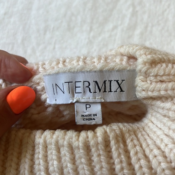 INTERMIX COLD SHOULDER SWEATER - Picture 4 of 4